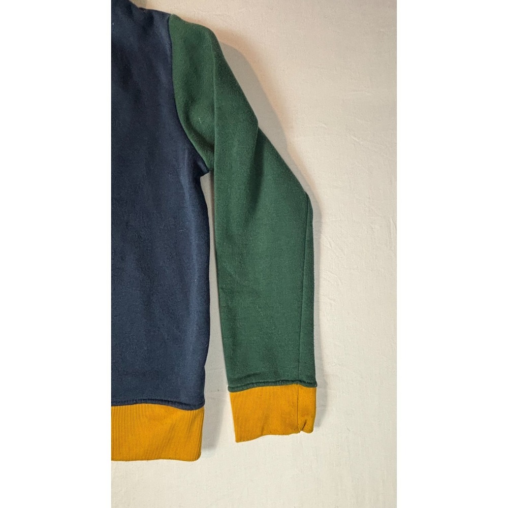 Aeropostale Hoodie Colorblock Blue Yellow‎ Red Green AERO Logo Pullover Sz S - Picture 13 of 14